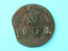 1808 V.O.C. - DUIT KOPER ( For Grade, Please See Photo ) !! - Indes Néerlandaises