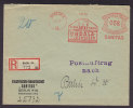 Germany Deutsches Reich Registered Recommandée Einschreiben BERLIN Label "SANITAS" 6815 Meter Stamp Cover Brief 1933 - Maschinenstempel (EMA)