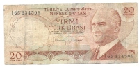 20 Lira - 1970 - Türkei