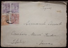 ROMANIA - Lettera Per Venezia Affrancata Con Coppia L.1 Lilla+Bani 50 Arancio+L.5 Marrone Chiaro Re Ferdinando. 1927 - Poststempel (Marcophilie)