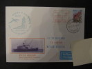 6-289 Afrique Du Sud Antarctic  Etiquette Label AGULHAS Ship Navire Polaire Taaf Paquebot Manchot Prince Edward Island - Autres & Non Classés