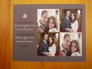 GB  ROYAL WEDDING  WILLIAM To CATHERINE  MINISHEET FOUR VALUES. - Blocs-feuillets