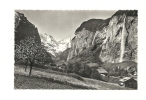 Cp, Suisse, Lauterbrunnen Mit Staubbach, Grosshorn, Breithorn - Lauterbrunnen