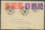 N°338(3)-419(3) - Affr. Combiné Petits Lions (x3) Avec Bande De 3 Du 20 Centimes Mercure Obl. Sc LIEGE 3 S/L. Du 30-III- - 1932 Cérès Et Mercure