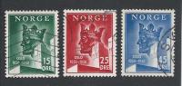 Noorwegen, Norway  1950  -  900 Years Oslo  Y&T 317-19  Mi. 348-50  Used, Oblit. - Oblitérés