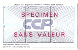 LBR32 - SPECIMEN SANS VALEUR DE CARTE DE PAIEMENT DES CHEQUES DE DEPANNAGE DES CCP - Non Classificati