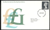 1972 GB FDC NEW HIGH VALUE DEFINITIVE 1 £ - 007 - 1971-1980 Decimale  Uitgaven