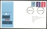 1973 GB FDC DECIMAL DEFINITIVES - 007 - 1971-1980 Decimale  Uitgaven