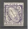 (SA1037) IRELAND, 1923 ("Sword Of Light", 5p., Deep Violet). Mi # 47. Used Stamp - Gebruikt