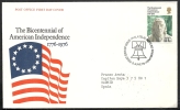 1976 GB FDC THE BICENTENNIAL OF AMERICAN INDEPENDENCE - 007 - 1971-1980 Decimale  Uitgaven