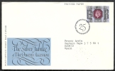 1977 GB FDC THE SILVER JUBILEE 9 P - 007 - 1971-1980 Em. Décimales