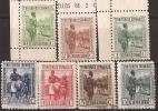 GUI244SCSF-L4110-TESPCOLGUI.Guinea Guinee GUINEA ESPAÑOLA TIPOS DE 1931 AÑO 1934-1941.(Ed 244/250**) Sin Charnela RARA - Guinea Espagnole