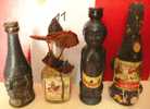 LOT DE 4 MIGNONNETTES FANTAISIES- MINI BOTTLES- CERTAINES SONT TRES ANCIENNES- SÉLECTION : BOISSONS ÉTRANGERES - Miniature