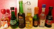 LOT DE 7 MIGNONNETTES- MINI BOTTLES- CERTAINES SONT TRES ANCIENNES- SÉLECTION : APÉRITIFS- LIQUEURS - Miniature