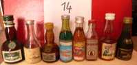 LOT DE 8 MIGNONNETTES- MINI BOTTLES- CERTAINES SONT TRES ANCIENNES- SÉLECTION : BOISSONS DIGESTIVES - Miniaturflaschen