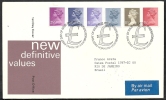 1981 GB FDC NEW DEFINITIVE VALUES 14 JAN - 006 - 1981-1990 Em. Décimales