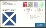 1982 GB FDC SCOTLAND NEW DEFINITIVE VALUES 24 FEB - 006 - 1981-1990 Dezimalausgaben
