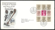 1983 GB FDC BOOK OF STAMPS AND STORY OF THE ROYAL MINT - 006 - 1981-1990 Em. Décimales
