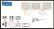 1984 GB FDC POSTAGE LABELS - 006 - 1981-1990 Decimal Issues