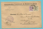 420+479 Op Brief ADMINISTRATION COMMUNALE DE BIERGES-LEZ-WAVRE Met Stempel WAVRE - 1935-1949 Kleines Staatssiegel