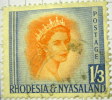 Rhodesia And Nyasaland 1954 Queen Elizabeth II 1s 3d - Used - Rhodesia & Nyasaland (1954-1963)