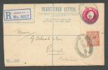 1922 REGISTERED STATIONERY COVER FROM LONDON TO ESTONIA - Stamped Stationery, Airletters & Aerogrammes