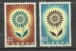 ICELAND 1964 - EUROPA  - CPL. SET - USED OBLITERE GESTEMPELT - 1964