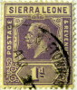 Sierra Leone 1912 King George V 1d - Used - Sierra Leone (...-1960)