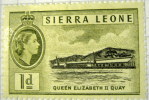 Sierra Leone 1956 Queen Elizabeth II Quay 1d - Unused - Sierra Leona (...-1960)