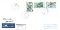 TAAF ENV ALFRED FAURE  1/1/1976  CORMORAN  OTARIE  PETREL    TIMBRES N° 56  57  59 - Covers & Documents