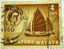 Singapore Malaya 1955 Twa Kow 4c  - Used - Singapur (...-1959)