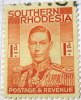 Southern Rhodesia 1937 King George VI 1d - Used - Zuid-Rhodesië (...-1964)