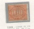 Italia Italy Italien Italie 1869 Cifra Ovale 10c MLH - Nuovi