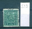 25K519 //  - P - Czechoslovakia Tchecoslovaquie Tschechoslowakei Perfin Perfores Perforiert Perforati Perforadas - Perfins