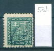 25K521 //  - P - Czechoslovakia Tchecoslovaquie Tschechoslowakei Perfin Perfores Perforiert Perforati Perforadas - Perforiert/Gezähnt