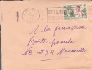 Congo,Dolisie,1956,coloni Es,AEF,lieutenant  Gouverneur Cureau,n°230 Sur Devant De Lettre,flamme - Brieven En Documenten