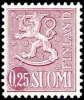 FINLAND, M-63 Lions Definitives 0,25 Type I TeP** - Unused Stamps