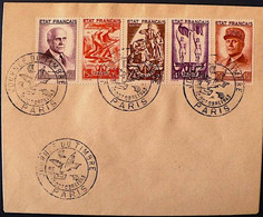 FRANCE JOURNEE DU TIMBRE 10/10/1943. Secours National. Yvert N° 580A - Storia Postale