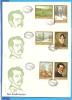 Painting, Impressionism Romania FDC 3X First Day Cover - Impressionisme