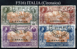 Italia-F00516- Cirenaica - 1923 - Sassone: N.1-4 (o) - Qualità A Vostro Giudizio. - Cirenaica