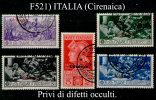 Italia-F00521- Cirenaica - 1930 - Sassone: N.63-67 (o) - Qualità A Vostro Giudizio. - Cirenaica