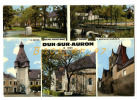 {34320} 18 Cher Dun Sur Auron , Multivues ; Beffroi , Chatelet , Eglise , Square Auguste Marie , Maison Charles VII - Dun-sur-Auron