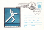 Entier Postal With Fencing Escrime,1981+ Special Cancell Bucharest Universiade. - Fencing