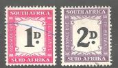 SOUTH AFRICA UNION 1950 Used Stamps Postage  Due Hyphenated 38-39 2 Values Only (not Complete) - Gebruikt