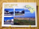 DPT 44  LOIRE ATLANTIQUE SAINT BREVIN LES PINS MULTIVUES  + CARTE GEOGRAPHIQUE CP VIERGE - Saint-Brevin-les-Pins