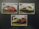 COB/OBP TRV / SV 6 - 8 : Trains Treinen - Eurostar & Thalys - ** / MNH - Faciale 8 € - 1996-2013 Labels [TRV]
