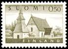 FINLAND/Finnland, M-63 Definitive Landscapes Mk 0,50 Lammi Church HaP** Dull Gum (PVA) - Nuevos