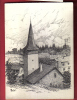 B733 St-Cergue, Eglise, Dessin.Cachet 1951. Cherix - Saint-Cergue