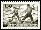 FINLAND/Finnland, M-63 Definitive Landscapes Mk 1,50 Lumbermen TeP** - Nuevos