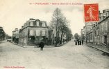 CPA 50 COUTANCES ROUTE DE SAINT LO ET DE CARENTAN 1916 - Coutances